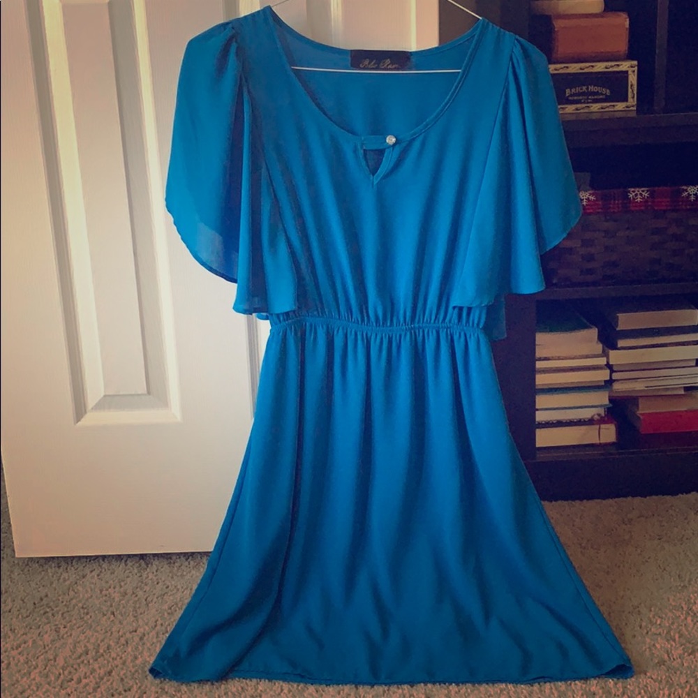 Beautiful blue flowy dress